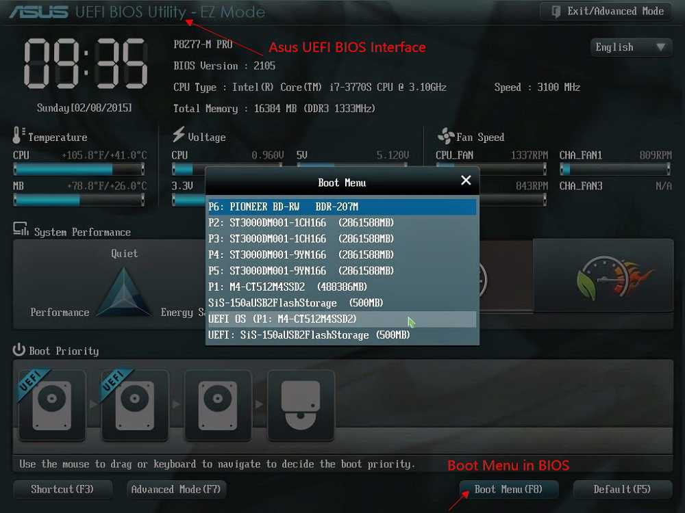 arrancar desde un disco duro clonado en la bios