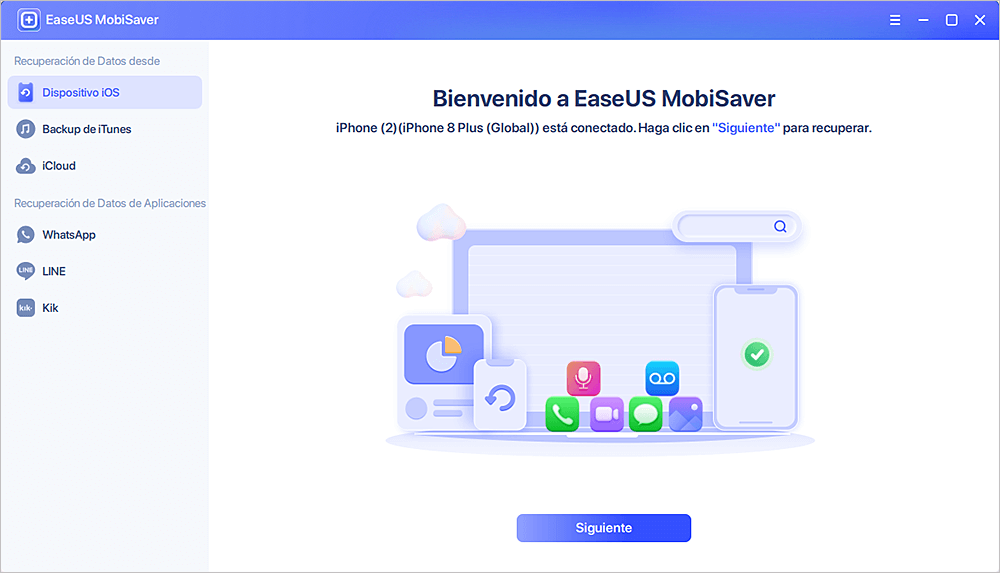 hacer copia de seguridad iphone pantalla rota con EaseUS Mobisaver.