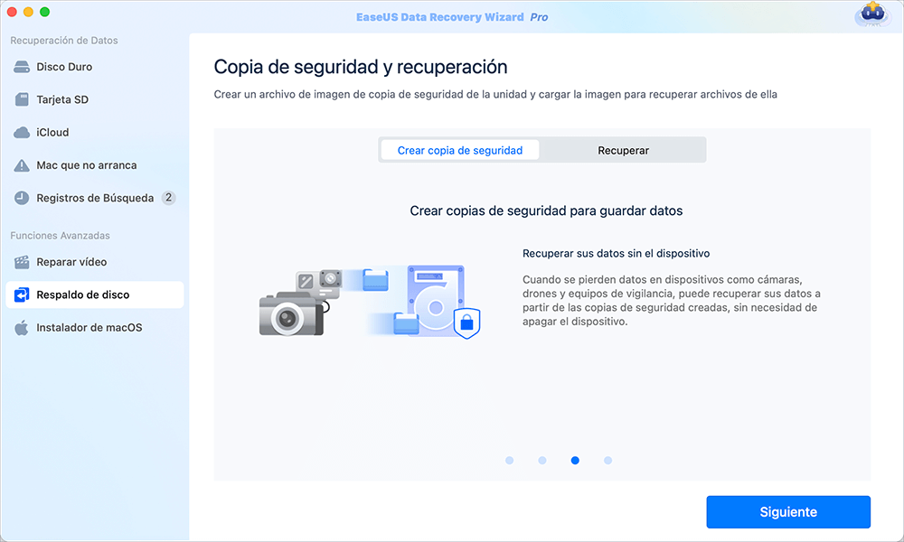 crear copia de seguridad de disco con EaseUS