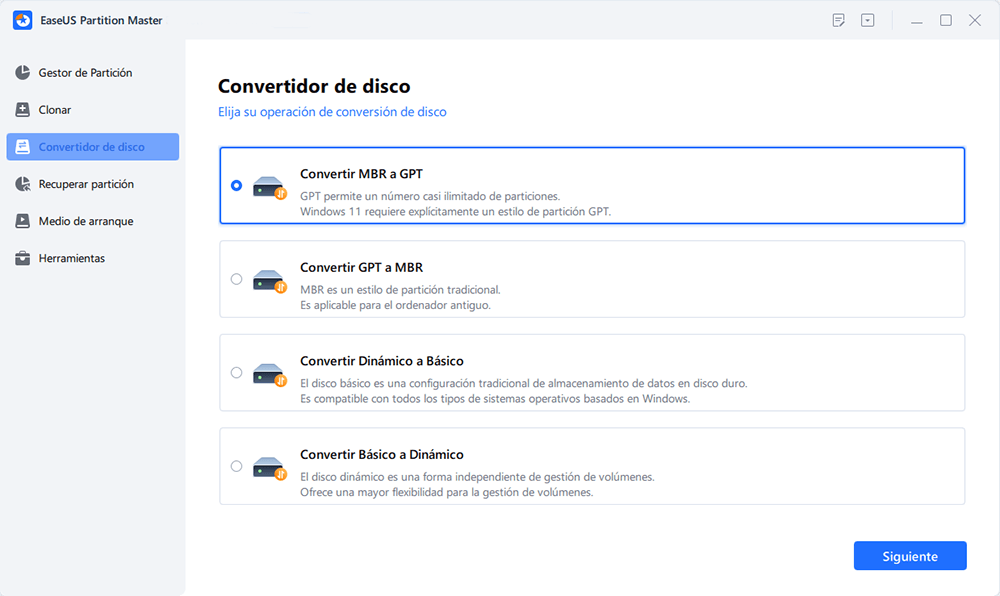 convertir MBR a GPT