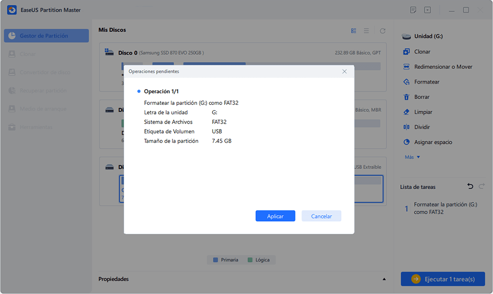 formatear disco externo como usb, sd