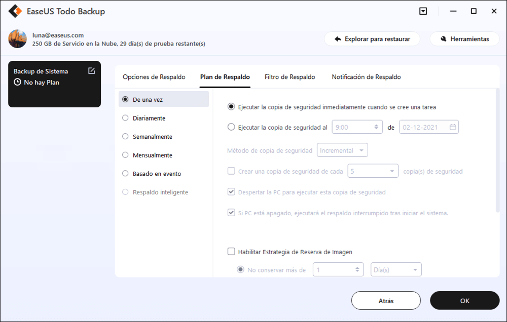 qué es la copia de seguridad del programa