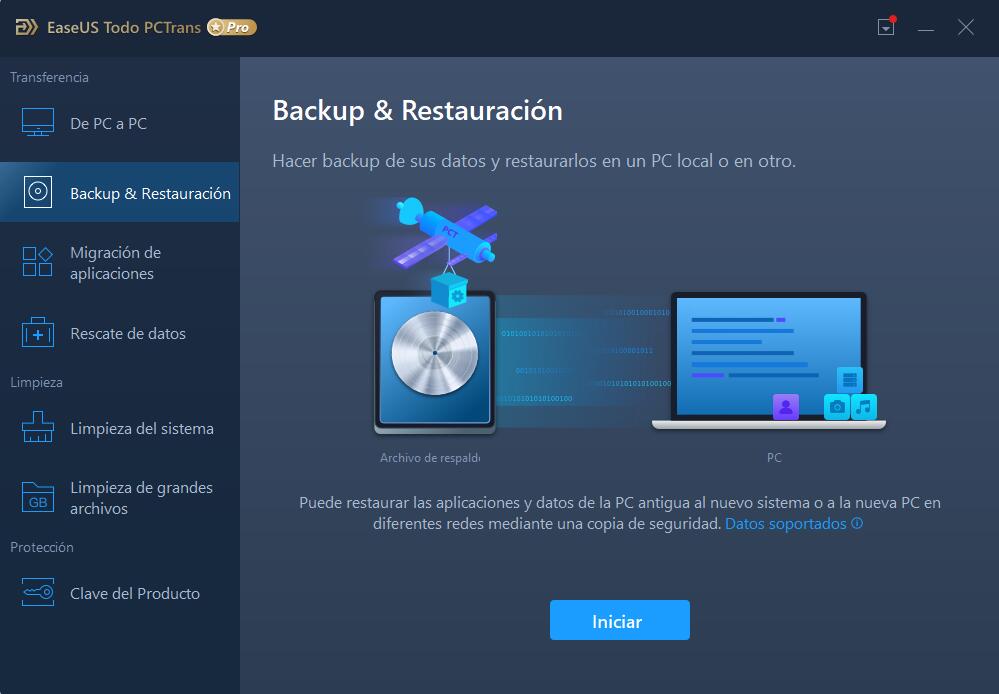 Transferencia de archivos de PC a PC sin red - paso 1
